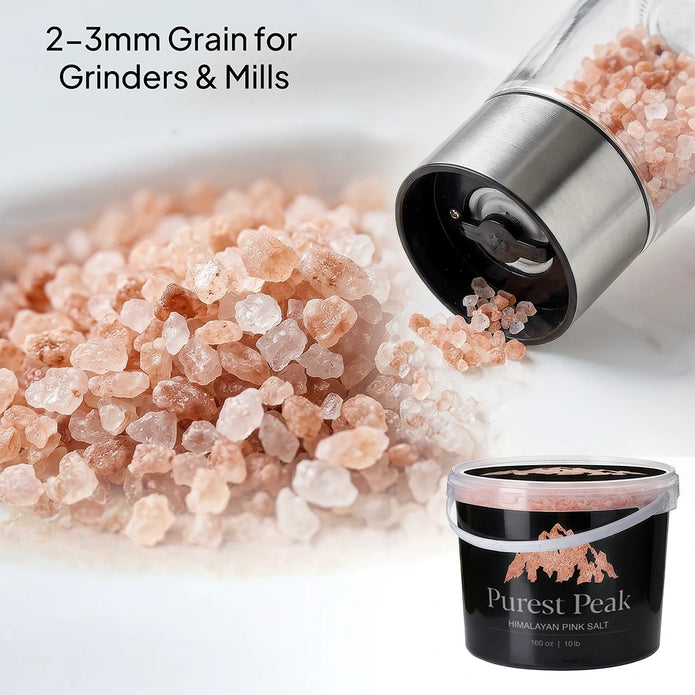 Purest Peak Pink Salt-Coarse Grain- 10lb.